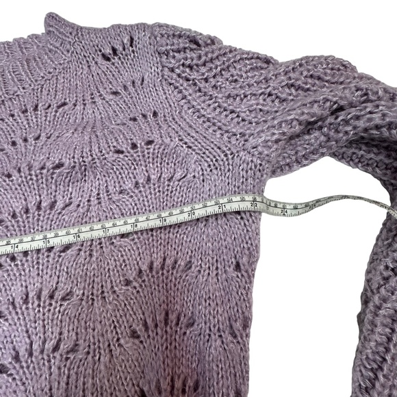 ADY P Mauve Pullover Knit Long Sleeve Sweater Size S - Picture 11 of 11